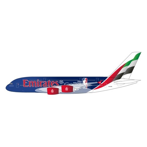 GJUAE2271 - 1/400 EMIRATES AIRBUS A380 OFFICIAL AIRLINE PARTNER OF THE NBA SPECIAL LIVERY REG A6-EOD