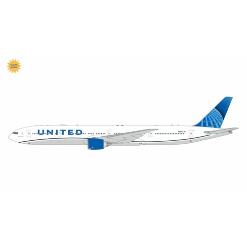 GJUAL2214F - 1/400 UNITED B777-300ER N2352U FLAPS DOWN