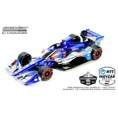 GL11230 - 1/18 2023 NO.10 ALEX PALOU - 2023 NTT INDYCAR SERIES CHAMPION/CHIP GANASSI RACING, AMERICAN LEGION (ROAD COURSE CONFIGURATION