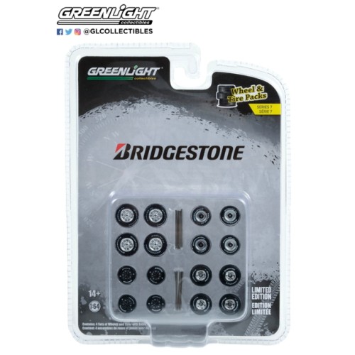 GL16170-A - 1/64 AUTO BODY SHOP - WHEEL AND TIRE PACKS SERIES 7 BRIDGESTONE TYRES