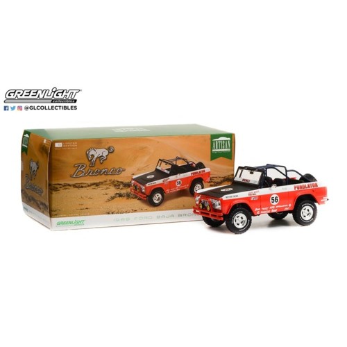 GL19104 - 1/18 ARTISAN COLLECTION 1969 FORD BAJA BRONCO NO.56 PUROLATOR TRIBUTE EDITION