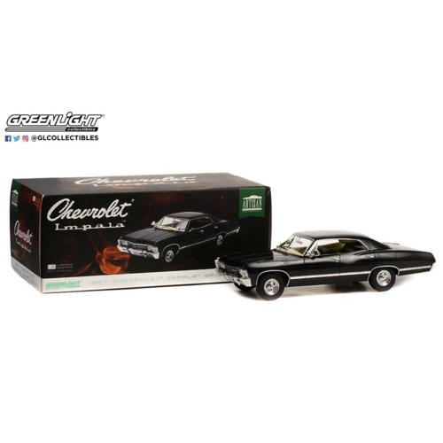 GL19119 - 1/18 ARTISAN COLLECTION 1967 CHEVROLET IMPALA SPORT SEDAN TUXEDO BLACK