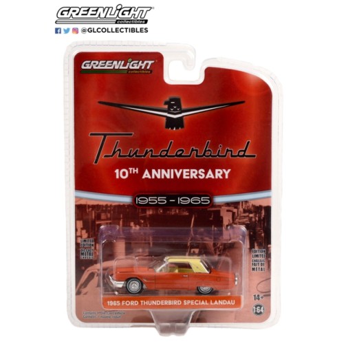 GL28120-B - 1/64 ANNIVERSARY COLLECTION SERIES 15 1965 FORD THUNDERBIRD SPECIAL LANDAU EMBER-GLO METALLIC 10TH ANNIVERSARY LIMITED EDITION