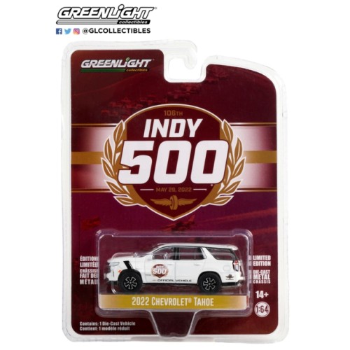 GL28120-F - 1/64 ANNIVERSARY COLLECTION SERIES 15 2022 CHEVROLET TAHOE - 2022 106TH RUNNING OF THE INDY 500 OFFICIAL VEHICLE