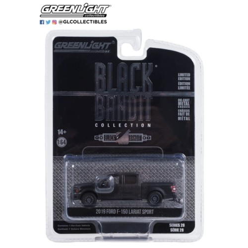 GL28130-E - 1/64 BLACK BANDIT SERIES 28 - 2019 FORD F-150 LARIAT SPORT