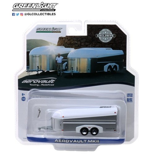 GL30008 - 1/64 2018 AEROVAULT MKII TRAILER WHITE AND SILVER