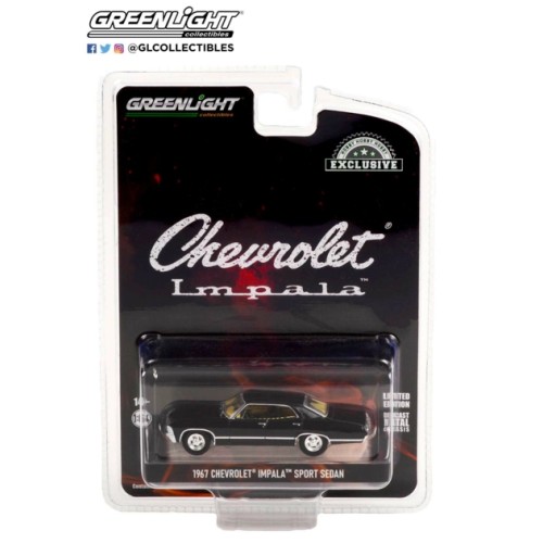 GL30333 - 1/64 1967 CHEVROLET IMPALA SPORT SEDAN TUXEDO BLACK (HOBBY EXCLUSIVE)