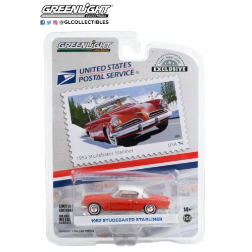 GL30361 - 1/64 1953 STUDEBAKER STARLINER USPS AMERICA ON THE MOVE 50S SPORTY CARS (HOBBY EXCLUSIVE)