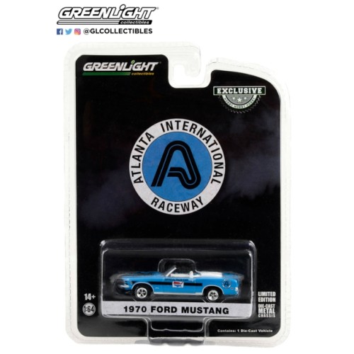 GL30363 - 1/64 1970 FORD MUSTANG MACH 1 428 COBRA JET CONVERTIBLE ATLANTA INTERNATIONAL RACEWAY OFFICIAL PACE CAR (HOBBY EXCLUSIVE)