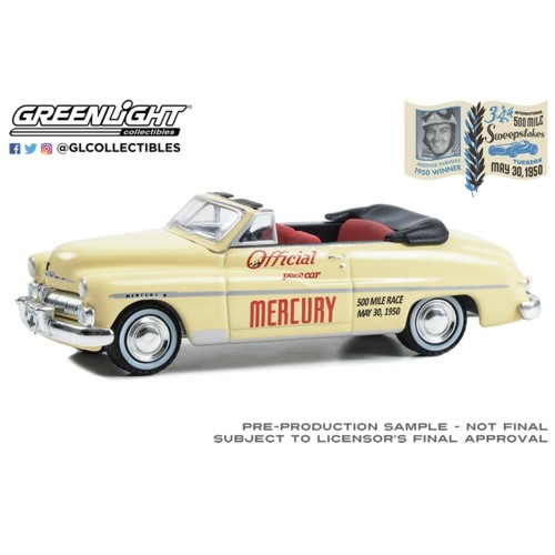 GL30434 - 1/64 1950 MERCURY MONTEREY CONVERTIBLE OFFICIAL PACE CAR