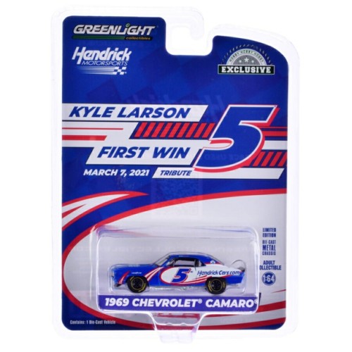 GL30495 - 1/64 1969 CHEVROLET CAMARO - KYLE LARSON AND HENDRICK MOTORSPORTS FIRST WIN TRIBUTE - MARCH 7 2021 - LAS VEGAS, NV