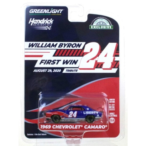 GL30496 - 1/64 1969 CHEVROLET CAMARO - WILLIAM BYRON AND HENDRICK MOTORSPORTS FIRST WIN TRIBUTE - AUGUST 29 2020 - DAYTONA BEACH, FL