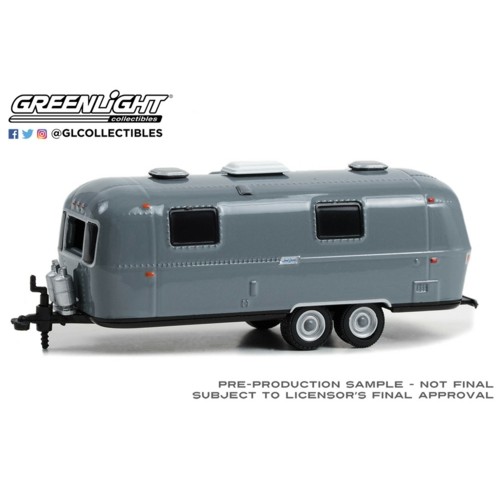 GL34140-D - 1/64 HITCHED HOMES SERIES 14 1971 AIRSTREAM DOUBLE AXLE LAND YACHT SAFARI CUSTOM PAINTED GREY