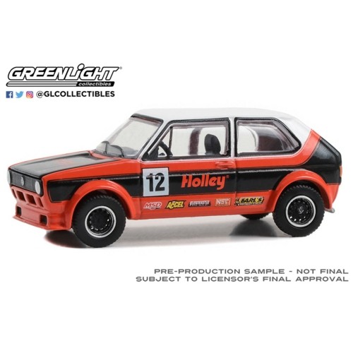 GL36090-E - 1/64 CLUB VEE-DUB SERIES 18 - 1976 VOLKSWAGEN RABBIT GTI WIDEBOY - HOLLEY PERFORMANCE SOLID PACK