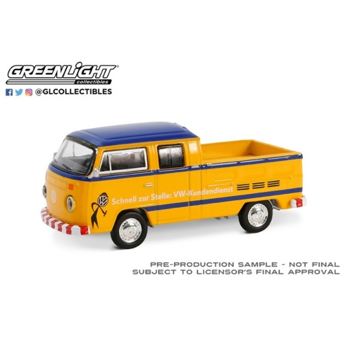 GL36100-D - 1/64 CLUB VEE-DUB SERIES 19  - 1977 VOLKSWAGEN TYPE 2 DOUBLE CAB PICKUP 'DOKA' SCHNELL ZUR STELLE: VW- KUNDENDIENST SOLID PACK