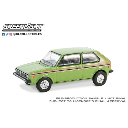 GL36100-E - 1/64 CLUB VEE-DUB SERIES 19 - 1979 VOLKSWAGEN RABBIT - BALI GREEN SOLID PACK