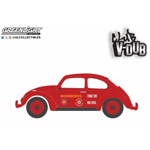 GL36110-F - 1/64 CLUB VEE-DUB SERIES 20 - VOLKSWAGEN CLASSIC BEETLE - CORPO DE BOMBEIROS DA POLICIA MILITAR SOLI