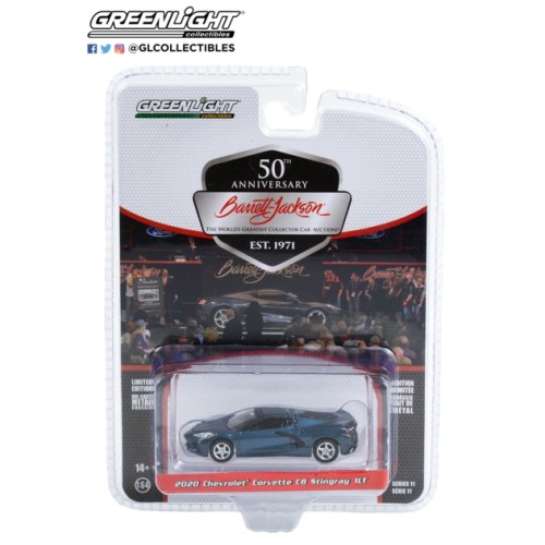 GL37270-E - 1/64 BARRETT-JACKSON 'SCOTTSDALE EDITION' SERIES 11 2020 CHEVROLET CORVETTE C8 STINGRAY 1LT (LOT NO.421.2) SHADOW GREY