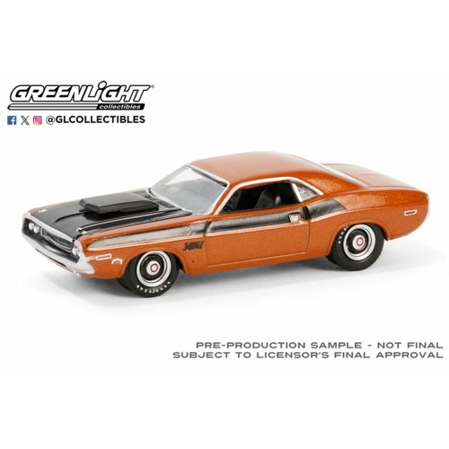 GL37310-C - 1/64 BARRETT-JACKSON SERIES 14 - 1970 DODGE CHALLENGER T/A - BURNT ORANGE METALLIC - PALM BEACH 2023