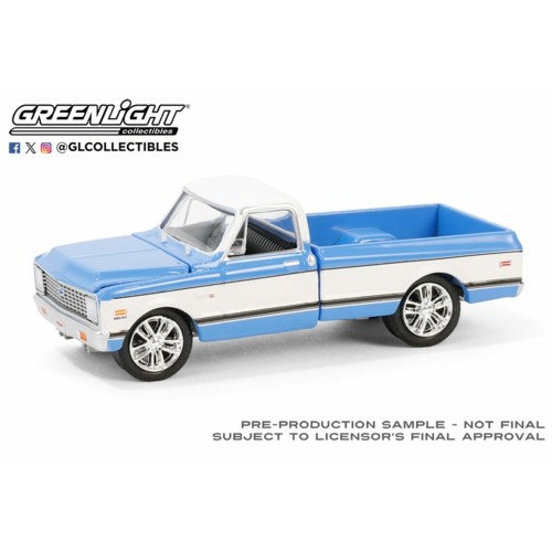 GL37310-E - 1/64 BARRETT-JACKSON SERIES 14 - 1971 CHEVROLET C10 SUPER CHEYENNE CUSTOM PICKUP - BLUE - PALM BEACH 2023