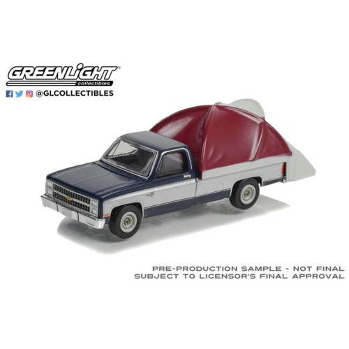 GL38030-D - 1/64 THE GREAT OUTDOORS SERIES 2 1982 CHEVROLET C-10 SILVERADO WITH MODERN TRUCK BED TENT