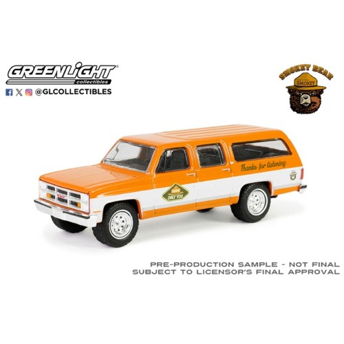 GL38060-D - 1/64 SMOKEY BEAR SERIES 3 - 1983 GMC SUBURBAN 'PLEASE, ONLY YOU CAN PREVENT FOREST FIRES' SOLID PACK