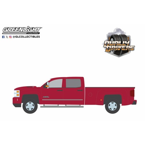 GL46150-D - 1/64 DUALLY DRIVERS SERIES 15 - 2018 CHEVROLET SILVERADO 3500 HD DUALLY HIGH COUNTRY CAJUN RED METALLIC