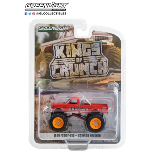 GL49130-F - 1/64 KINGS OF CRUNCH SERIES 13 - KRIMSON KRUSHER - 1989 FORD F-250 MONSTER TRUCK SOLID PACK