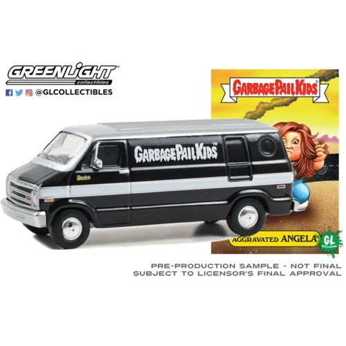 GL54090-F - 1/64 GARBAGE PAIL KIDS SERIES 5 - AGGRAVATED ANGELA - 1977 DODGE B-100 VAN SOLID PACK