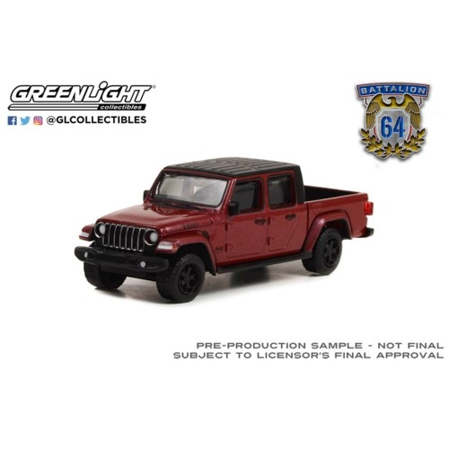 GL61020-F - 1/64 BATTALION 64 SERIES 2 - 2021 JEEP GLADIATOR WILLYS SNAZZBERRY