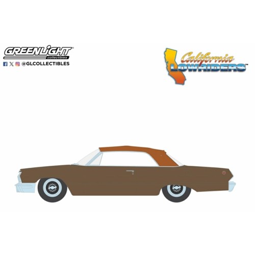 GL63070-C - 1/64 CALIFORNIA LOWRIDERS SERIES 6 - 1963 CHEVROLET IMPALA SS CONVERTIBLE TOP UP - BRONZE METALLIC