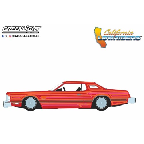 GL63070-E - 1/64 CALIFORNIA LOWRIDERS SERIES 6 - 1973 FORD THUNDERBIRD - RED CUSTOM