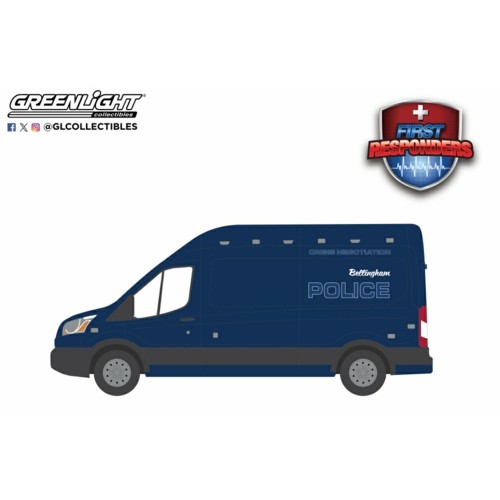 GL67060-D - 1/64 FIRST RESPONDERS SERIES 2 - 2020 FORD TRANSIT LWB HIGH ROOF - BELLINGHAM CRISIS NEGOTIATION TEAM, BELLINGHAM, WASHINGTON