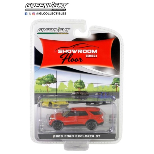 GL68040-C - 1/64 SHOWROOM FLOOR SERIES 4 - 2023 FORD EXPLORER ST - RAPID RED METALLIC SOLID PACK