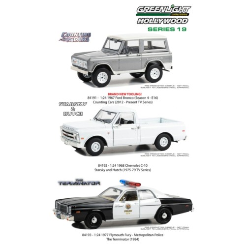 GL84190 - 1/24 HOLLYWOOD SERIES 19 ASSORTMENT (SET OF 6 CARS)