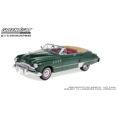 GL86350 - 1/43 1949 BUICK ROADMASTER CONVERTIBLE - ALLENDALE GREEN METALLIC