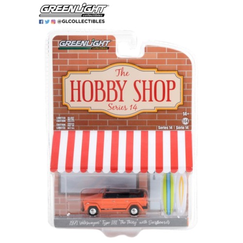 GL97140-C - 1/64 THE HOBBY SHOP SERIES 14 1971 VW THING (TYPE 181) THE THING WITH SURFBOARDS