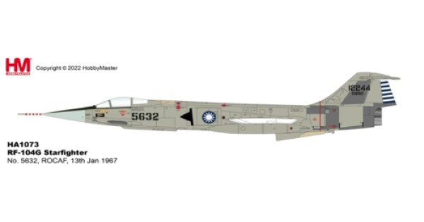 HA1073 - 1/72 RF-104G STARFIGHTER NO. 5632, ROCAF, 13TH JAN 1967