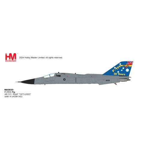 HA3033 - 1/72 F-111C PIG A8-131, RAAF 1973-2003 (WITH 4 X AGM-142)