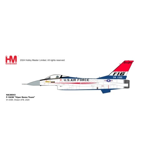 HA38043 - 1/72 F-16CM VIPER DEMO91-0395, SHAWN AFB, 2024