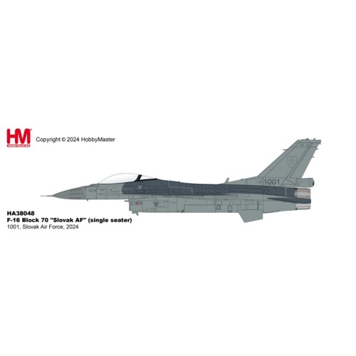 HA38048 - 1/72 F-16 BLOCK 70 SLOVAK AF (SINGLE SEATER) 1001, SLOVAK AIR FORCE, 2024