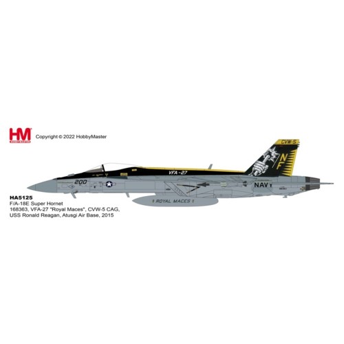 HA5125 - 1/72 F/A-18E SUPER HORNET 168363, VFA-27 ROYAL MACES, CVW-5 CAG, USS RONALD REAGAN, ATUSGI AIR BASE, 2015