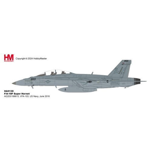 HA5139 - 1/72 F/A-18F SUPER HORNET AG203/166613, VFA-103 JOLLY ROGERS, US NAVY, JUNE 2016