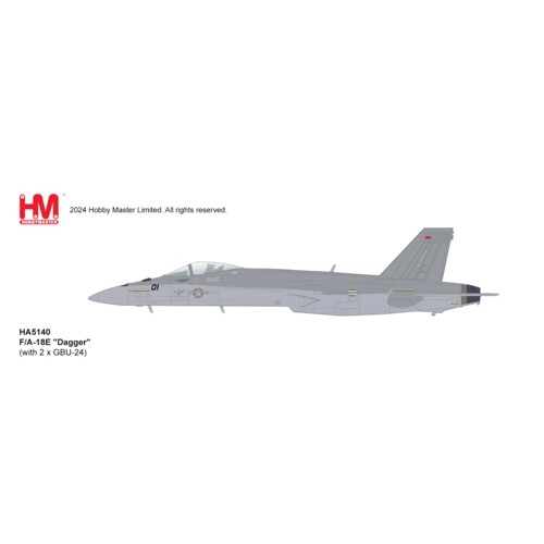 HA5140 - 1/72 F/A-18E DAGGER (WITH 2 X GBU-24 WITH DECAL)