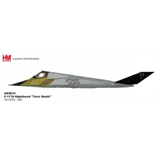 HA5810 - 1/72 F-117A NIGHTHAWK TOXIC DEATH 79-10781, 1991