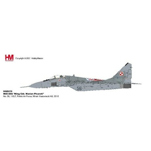 HA6515 - 1/72 MIG-29A WING CDR. MARIAN PISAREK NO. 56, 1 ELT, POLISH AIR FORCE, MINSK MAZOWIECKI AB, 2016