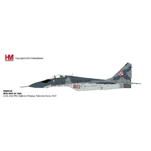 HA6516 - 1/72 MIG-29G (9-12A) 4103, 41ST TFS, BALTIC AIR POLICING, POLISH AIR FORCE, 2012