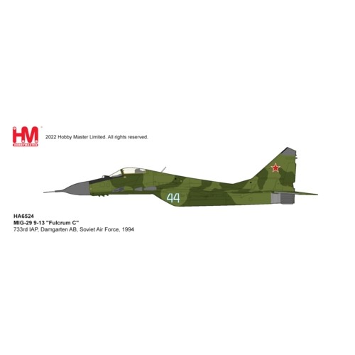 HA6524 - 1/72 MIG-29 9-13 FULCRUM C733RD IAP, DAMGARTEN AB, SOVIET AIR FORCE, 1994