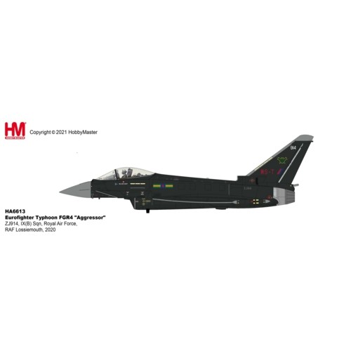 HA6613 - 1/72 EUROFIGHTER TYPHOON FGR4 AGGRESSOR ZJ914, IX(B) SQN, ROYAL AIR FORCE, RAF LOSSIEMOUTH, 2020