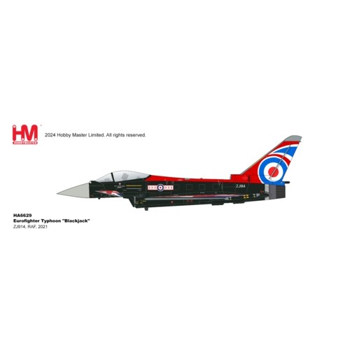 HA6629 - 1/72 EUROFIGHTER TYPHOON BLACKJACK ZJ914, RAF, 2021 - PRICES TO BE CONFIRMED